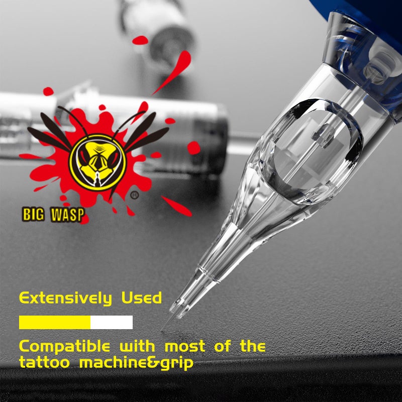 BIGWASP بيغ واسب (الجيل الرابع) 50 قطعة من إبر الوشم القابلة للتصرف متنوعة الشكل دائرية 3RL 5RL 7RL 9RL 11RL (#10 باج بن RL) - Image 4